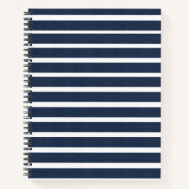 Cuaderno Bandas blancas azules de la marina