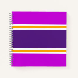 Cuaderno Bandas de Carreras rosa magenta negrita morado ama