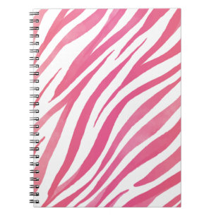 Cuaderno Bandas de cebra Impresión de animales salvajes ros
