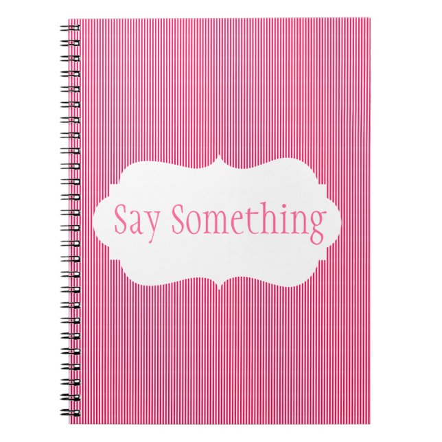 Cuaderno Bandas de crema de hielo con monograma (Frente)