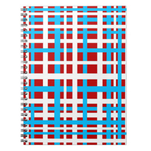 Cuaderno Bandas de interbloqueo de luz roja blanca azul