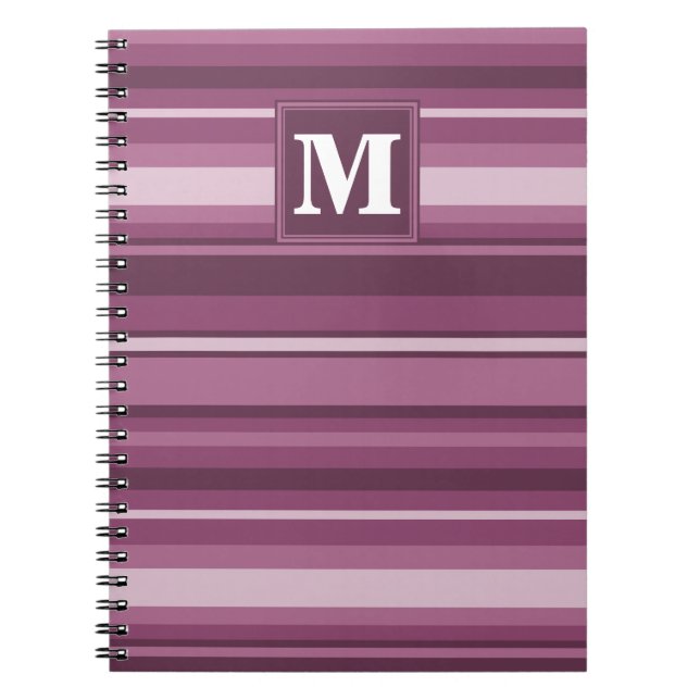 Cuaderno Bandas de mauve monogramo (Frente)