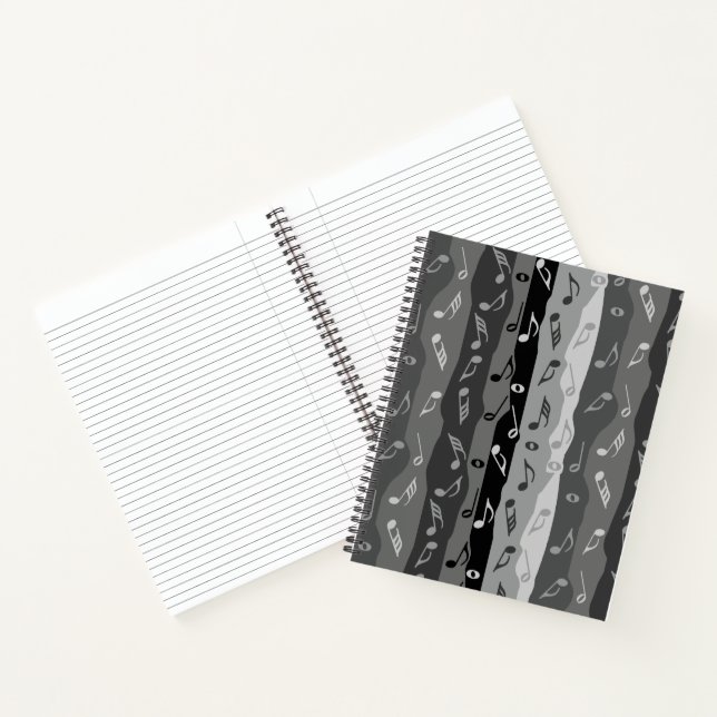 Cuaderno Bandas de notas musicales (Interior)