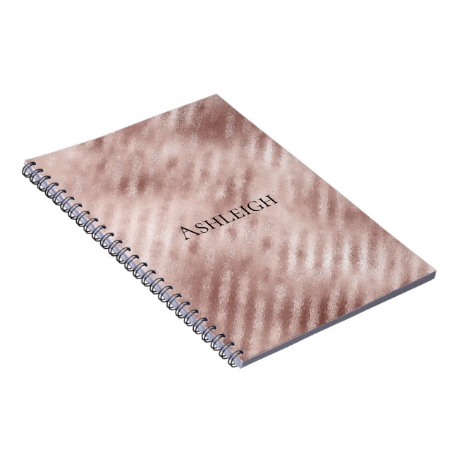 Cuaderno Bandas de oro Rosa de moda (Lado Derecho)