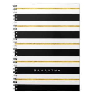 Cuaderno Bandas de oro y negro