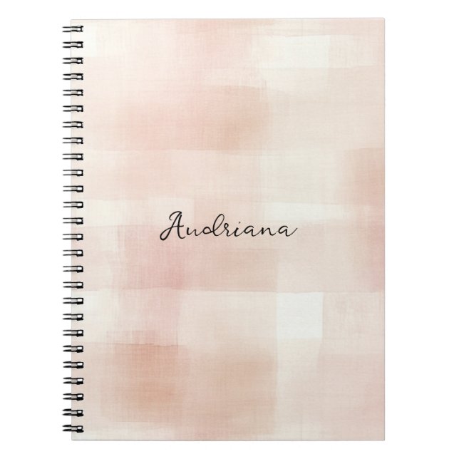 Cuaderno Bandas de plástico rosado de Rubor (Frente)