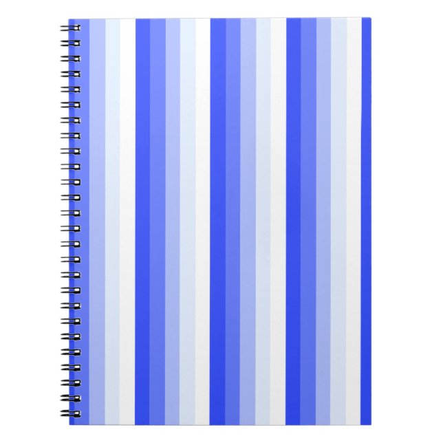 Cuaderno Bandas de sombra azules reales (Frente)