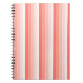 Cuaderno Bandas de sombra de melocotón coralino