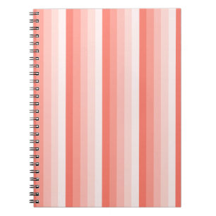 Cuaderno Bandas de sombra de melocotón coralino