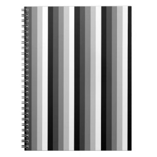 Cuaderno Bandas de sombra en blanco y negro