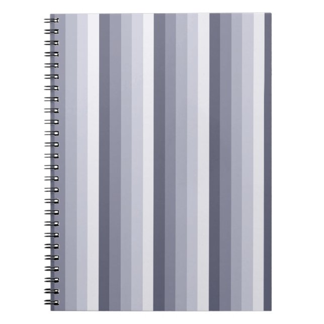 Cuaderno Bandas de sombra gris azul (Frente)
