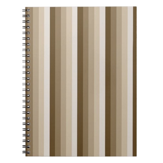 Cuaderno Bandas de sombra marrones (Frente)