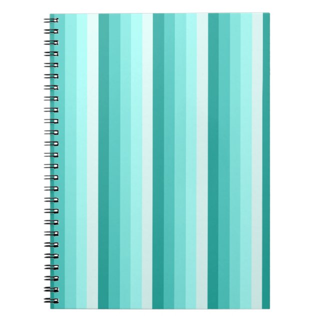 Cuaderno Bandas de sombra turquesa (Frente)