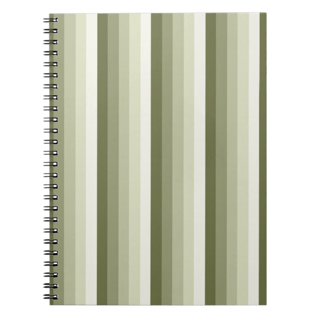 Cuaderno Bandas de sombra verde oliva (Frente)