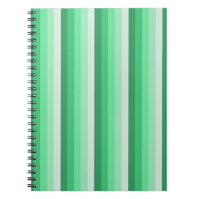 Cuaderno Bandas de sombra verdes (Frente)