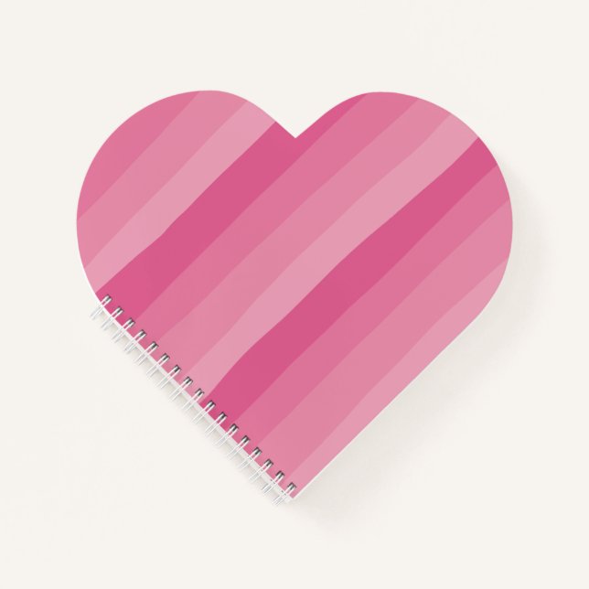 Cuaderno Bandas desiguales - Rosa (Anverso)