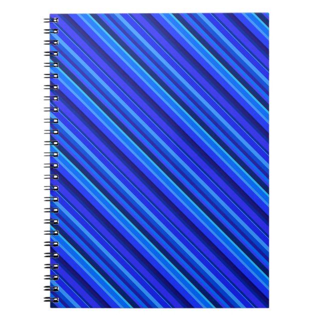 Cuaderno Bandas diagonales azules (Frente)