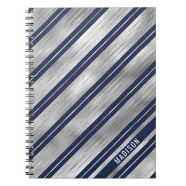 Cuaderno Bandas glosadas azules y grises