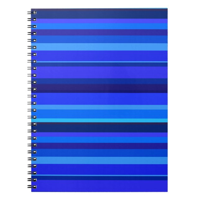 Cuaderno Bandas horizontales azules (Frente)