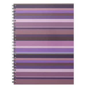 Cuaderno Bandas horizontales malvas