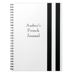 Cuaderno Bandas negras y blancas