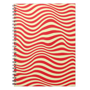 Cuaderno Bandas rojas: fondo vintage sin costura.