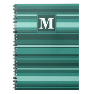 Cuaderno Bandas verde azuladas monográficas