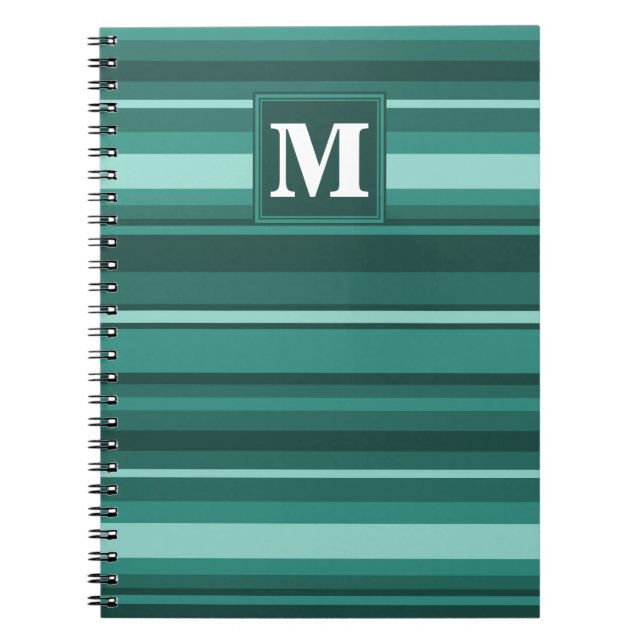 Cuaderno Bandas verde azuladas monográficas (Frente)
