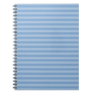 Cuaderno Bandas verticales monocromáticas de color azul cla