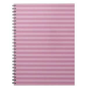 Cuaderno Bandas verticales monocromáticas de color rosa pál