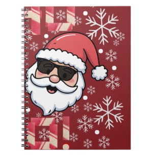 Cuaderno Bandeja de servir Santa Retro Cool Navidad