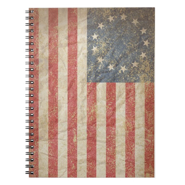 Cuaderno Bandera 1776 de los E.E.U.U. (Frente)