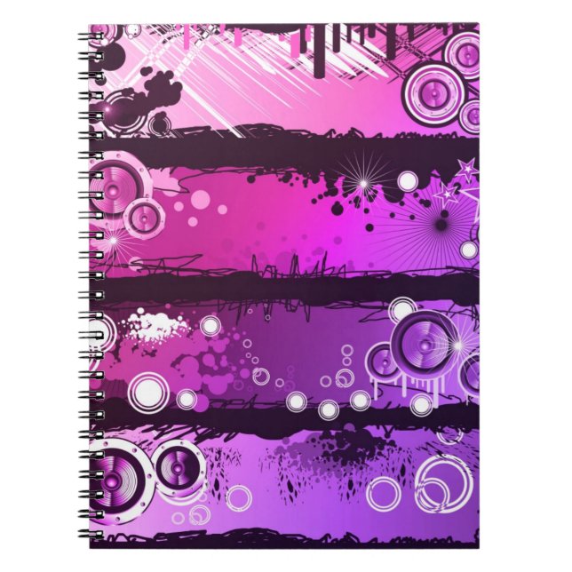 Cuaderno Bandera 3 de la música del estilo del Grunge (Frente)