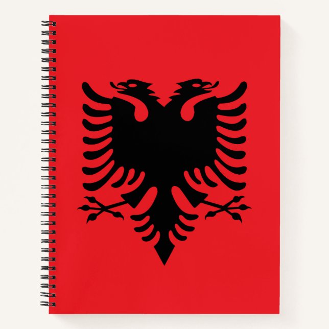 Cuaderno bandera albanesa (Anverso)