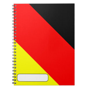 Cuaderno Bandera alemana moderna