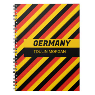 Cuaderno Bandera alemana personalizada