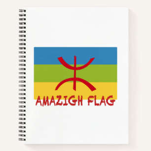 Cuaderno Bandera amazigh - bandera bereber-Drapeau Amazigh