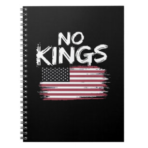 Cuaderno Bandera Americana al Revés Distress No Kings Largo