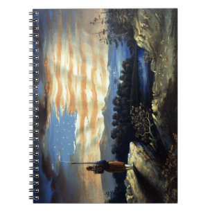 Cuaderno Bandera Americana celestial en el cielo, Zouave Gu