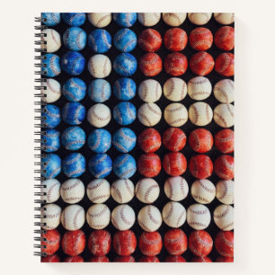 Cuaderno Bandera Americana de Béisbol