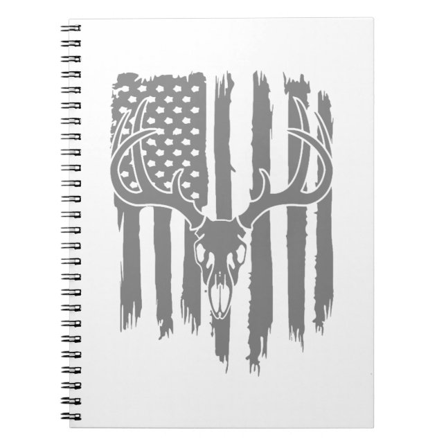 Cuaderno Bandera americana de la caza (Frente)
