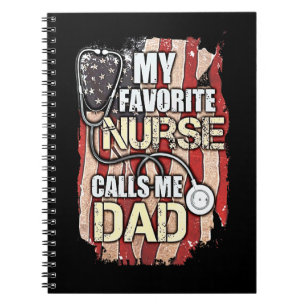 Cuaderno Bandera Americana Mi Enfermera Favorita Me Llama P