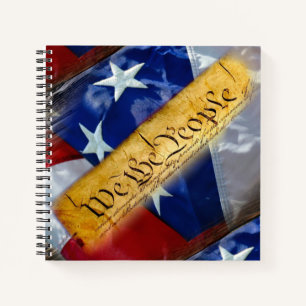 Cuaderno Bandera Americana Nosotros El Pueblo