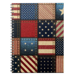 Cuaderno Bandera Americana, Patrón sin problemas.