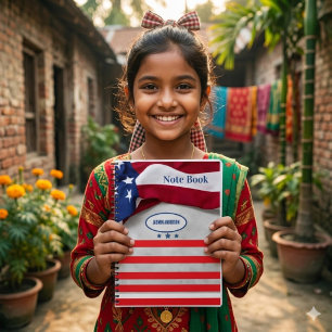 Cuaderno Bandera Americana Personalizada Patriótica USA 