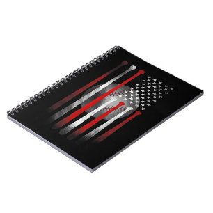Cuaderno Bandera Americana Vintage Baseball