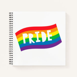 Cuaderno Bandera arco iris del orgullo