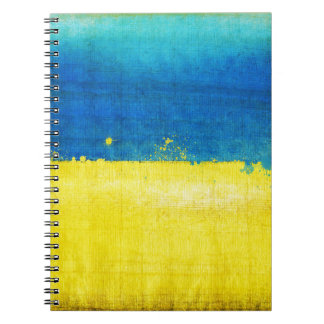 Cuaderno Bandera arenosa de Ucrania
