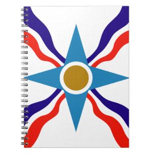 Cuaderno Bandera asiria - Portátil espiral Ata d'Ator
