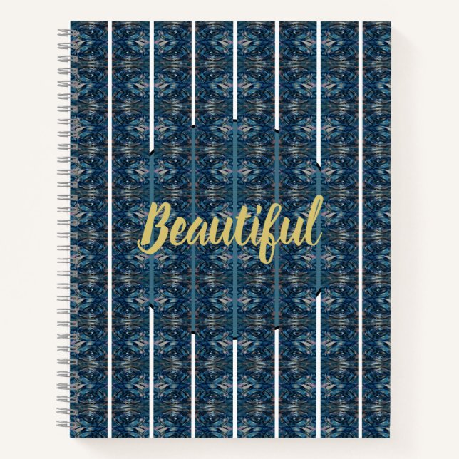 Cuaderno Bandera azul hermosa del poeta Adiela Akoo (Anverso)